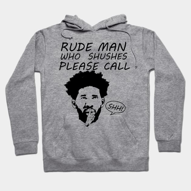 Rude Man Hoodie by OptionaliTEES